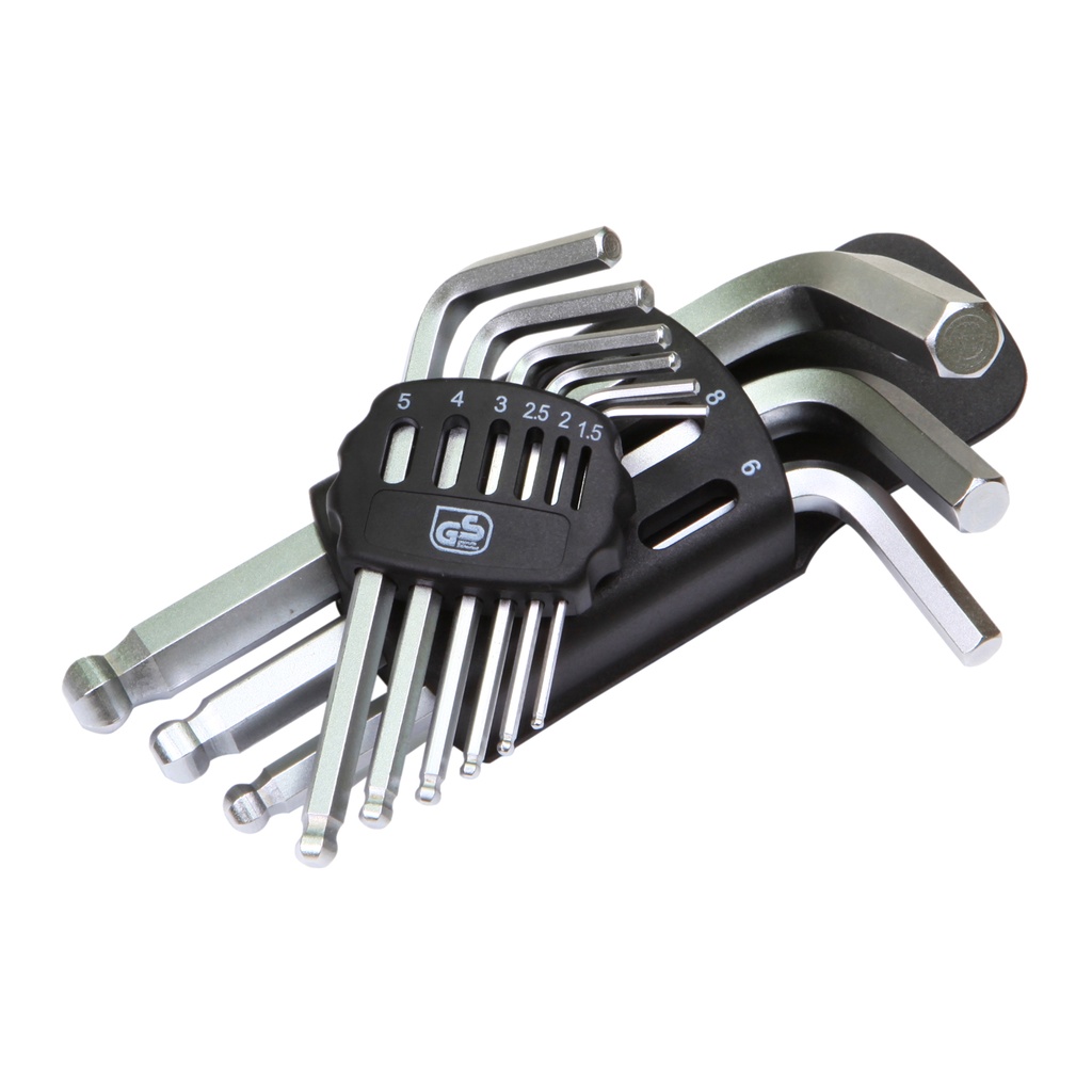 9Pcs Ball Point Short Hex L Wrench Set