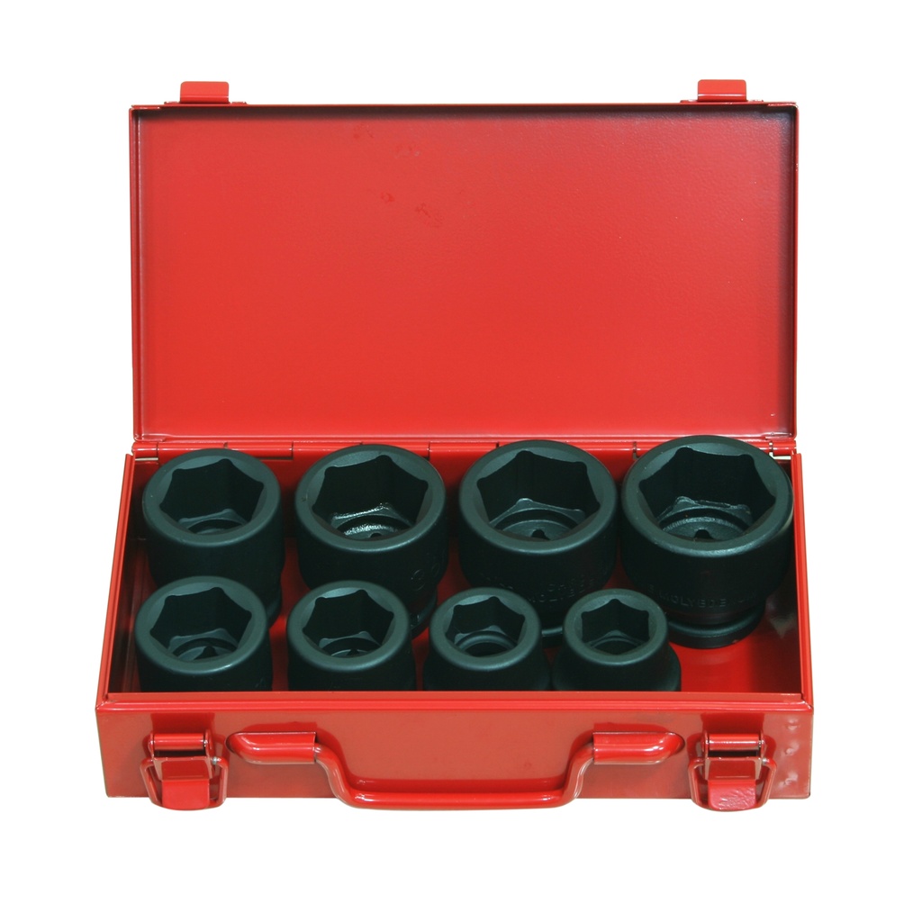 3/4"DR. 8Pcs 短氣動套筒組