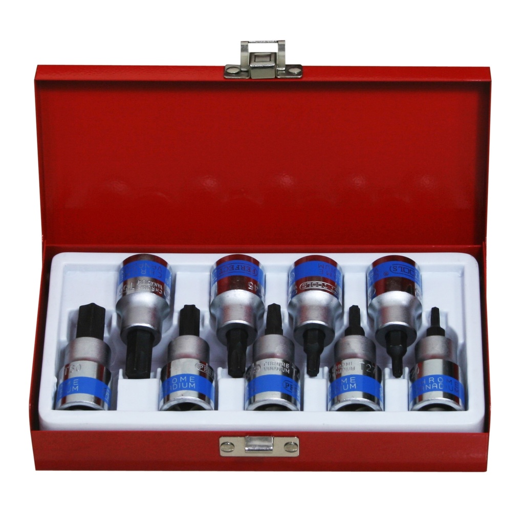 1/2"DR. 10Pcs Star Bit Socket  Set
