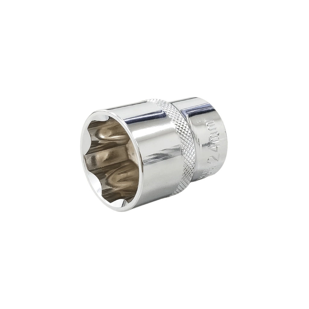 1/2” DR. Super Locked Socket with Knurled (Mirror Finish)
