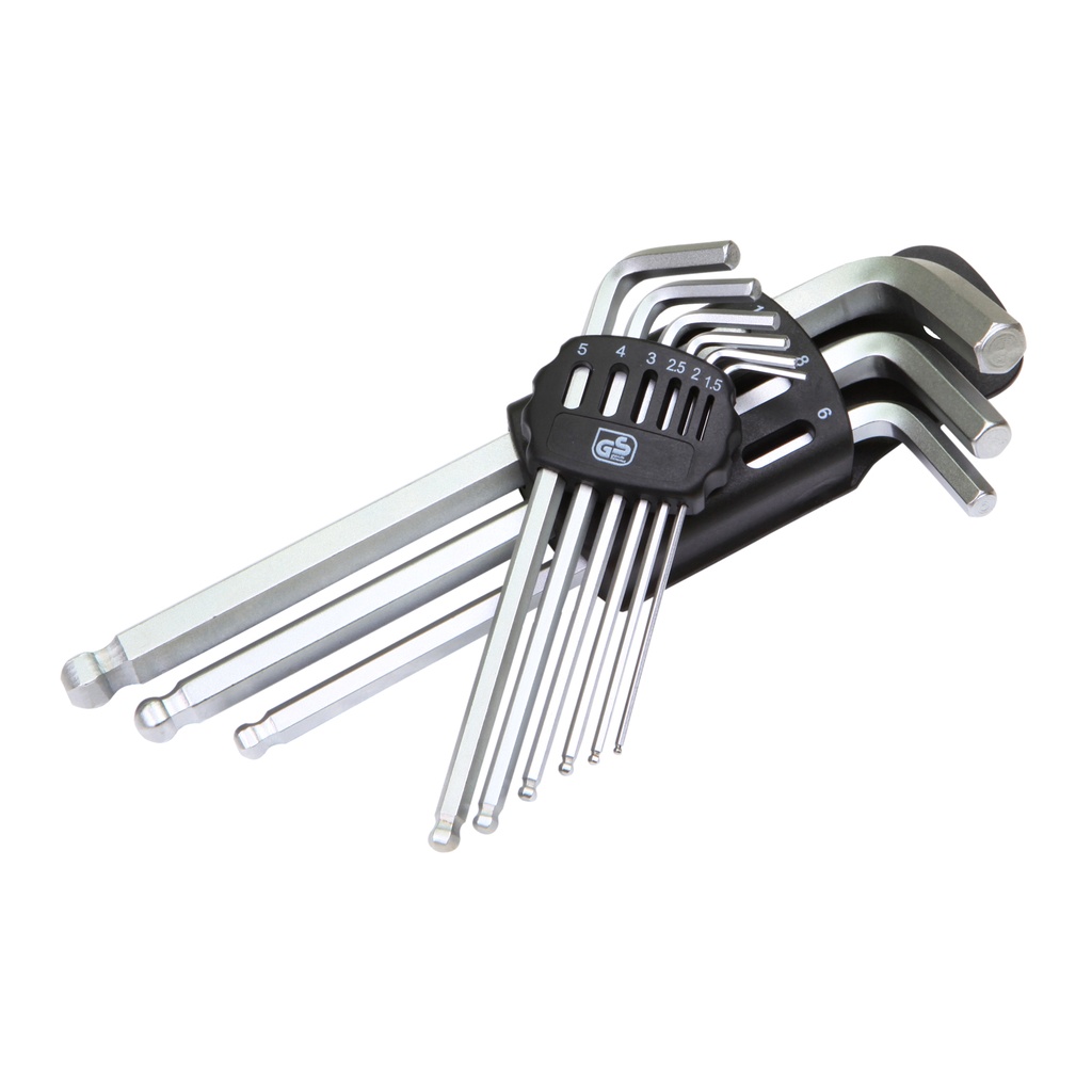 9Pcs Ball Point Long Hex L Wrench Set