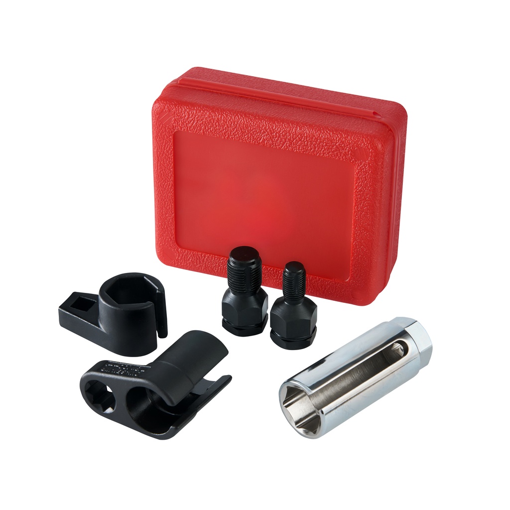 5Pcs Oxygen Sensor Socket + Vacuum Switch Socket + Spark Plug Hole Thread Chaser Set