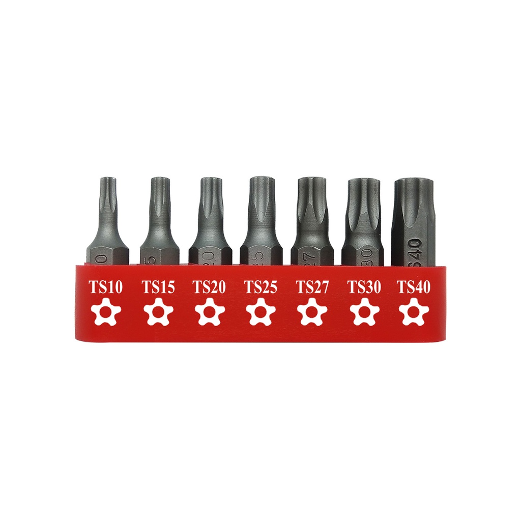 7Pcs 5PT. Star Bit Set (Tamperproof)