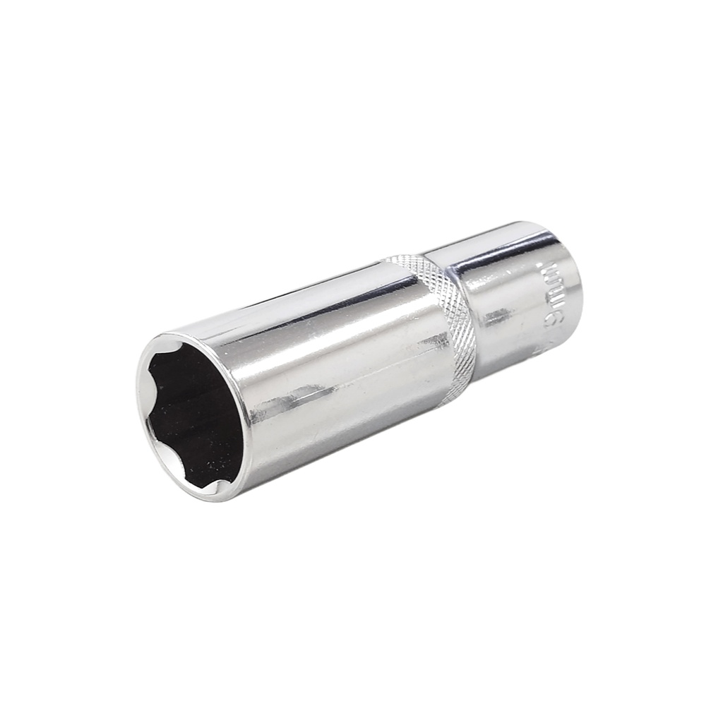 1/2” DR. Deep Super Locked Socket with Knurled (Mirror Finish)