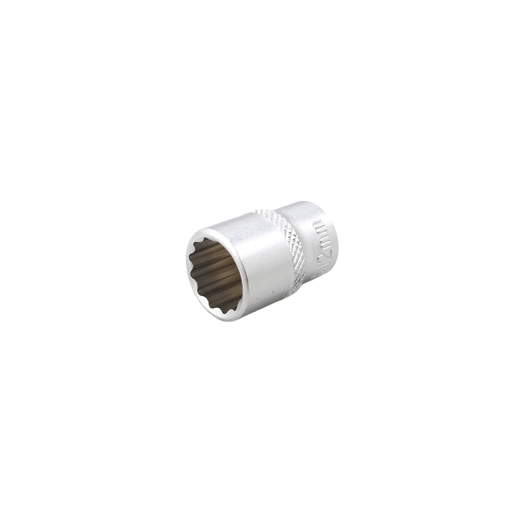 1/4" DR. 霧金滾花短套筒 12PT